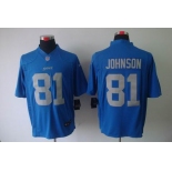 nike nfl jerseys detroit lions #81 calvin johnson blue[nike limited]