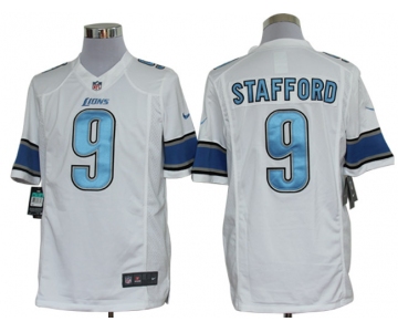 nike nfl jerseys detroit lions #9 stafford white[nike limited]