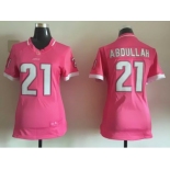 2015 Nike women Detroit Lions #21 Abdullah pink jerseys