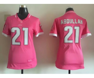 2015 Nike women Detroit Lions #21 Abdullah pink jerseys