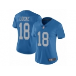 Women Nike Detroit Lions #18 Jeff Locke Blue Alternate Vapor Untouchable Limited Player NFL Jersey