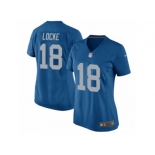 Women Nike Detroit Lions #18 Jeff Locke Game Blue Alternate NFL Jersey