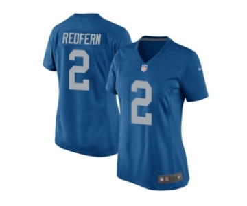 Women Nike Detroit Lions #2 Kasey Redfern Game Blue Alternate NFL Jersey