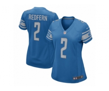 Women Nike Detroit Lions #2 Kasey Redfern Game Blue Team Color NFL Jersey