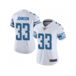 Women Nike Detroit Lions #33 Kerryon Johnson White Stitched NFL Vapor Untouchable Limited Jersey