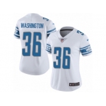 Women Nike Detroit Lions #36 Dwayne Washington White Vapor Untouchable Limited Player NFL Jersey