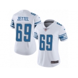 Women Nike Detroit Lions #69 Anthony Zettel White Vapor Untouchable Limited Player NFL Jersey