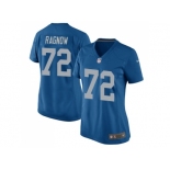 Women Nike Detroit Lions #72 Frank Ragnow Alternate Blue Game NFL