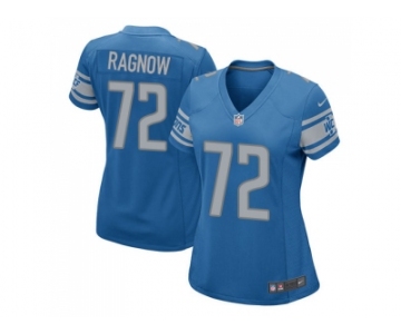 Women Nike Detroit Lions #72 Frank Ragnow Home Blue Game NFL