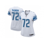 Women Nike Detroit Lions #72 Frank Ragnow Road White Game NFL