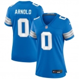 Women's Detroit Lions #0 Terrion Arnold Blue 2024 Stitched Jersey