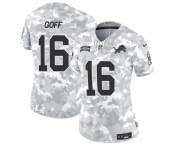 Women's Detroit Lions #16 Jared Goff 2024 F.U.S.E Arctic Camo Salute To Service Limited Stitched Jersey