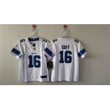 Women's Detroit Lions #16 Jared Goff White Vapor Football Stitched Jersey