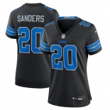 Women's Detroit Lions #20 Barry Sanders Black 2nd Alternate Stitched Jersey