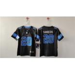 Women's Detroit Lions #20 Barry Sanders Black Vapor Football Stitched Jersey