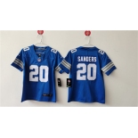 Women's Detroit Lions #20 Barry Sanders Blue Vapor Football Stitched Jersey