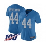 Women's Detroit Lions #44 Jalen Reeves-Maybin Blue Alternate Vapor Untouchable Limited Player 100th Season Football Jersey