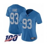 Women's Detroit Lions #93 Da'Shawn Hand Blue Alternate Vapor Untouchable Limited Player 100th Season Football Jersey