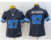 Women's Detroit Lions #97 Aidan Hutchinson Black 2024 F.U.S.E. 2nd Alternate Vapor Limited Football Stitched Jersey