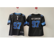 Women's Detroit Lions #97 Aidan Hutchinson Black Vapor Football Stitched Jersey