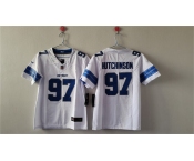 Women's Detroit Lions #97 Aidan Hutchinson White Vapor Football Stitched Jersey