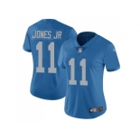 Women's Nike Detroit Lions #11 Marvin Jones Jr Blue Throwback Stitched NFL Limited Jersey