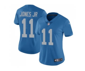 Women's Nike Detroit Lions #11 Marvin Jones Jr Blue Throwback Stitched NFL Limited Jersey