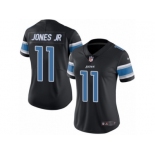 Women's Nike Detroit Lions #11 Marvin Jones Jr Limited Black Rush NFL Jersey