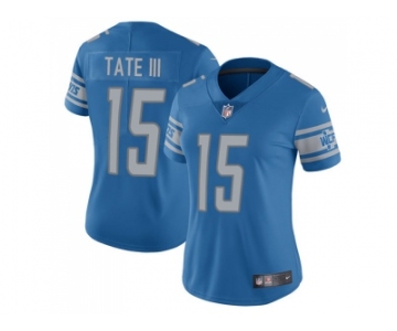 Women's Nike Detroit Lions #15 Golden Tate III Light Blue Team Color Stitched NFL Limited Jersey