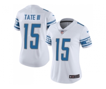 Women's Nike Detroit Lions #15 Golden Tate III White Stitched NFL Limited Jersey