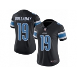 Women's Nike Detroit Lions #19 Kenny Golladay Limited Black Rush NFL Jersey