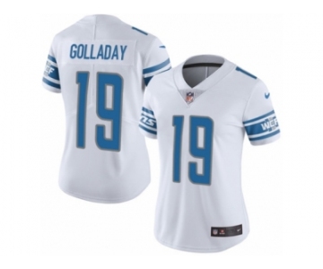 Women's Nike Detroit Lions #19 Kenny Golladay Limited White Vapor Untouchable NFL Jersey