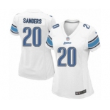 Women's Nike Detroit Lions #20 Barry Sanders Game White NFL Jersey