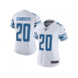 Women's Nike Detroit Lions #20 Barry Sanders White Stitched NFL Limited Jersey