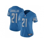 Women's Nike Detroit Lions #21 Ameer Abdullah Light Blue Team Color Stitched NFL Limited Jersey