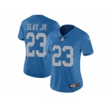 Women's Nike Detroit Lions #23 Darius Slay Jr Blue Throwback Stitched NFL Limited Jersey