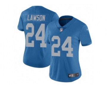 Women's Nike Detroit Lions #24 Nevin Lawson Vapor Untouchable Limited Light Blue Team Color NFL Jersey