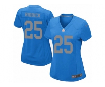 Women's Nike Detroit Lions #25 Theo Riddick Limited Blue Alternate NFL Jersey