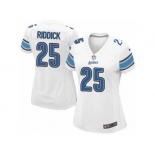 Women's Nike Detroit Lions #25 Theo Riddick Limited White NFL Jersey