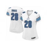 Women's Nike Detroit Lions #28 Quandre Diggs Limited White NFL Jersey