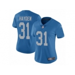 Women's Nike Detroit Lions #31 D.J. Hayden Limited Blue Alternate NFL Jersey