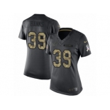 Women's Nike Detroit Lions #39 Johnthan Banks Limited Black 2016 Salute to Service NFL Jersey