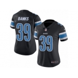 Women's Nike Detroit Lions #39 Johnthan Banks Limited Black Rush NFL Jersey