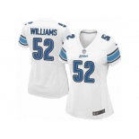 Women's Nike Detroit Lions #52 Antwione Williams Limited White NFL Jersey