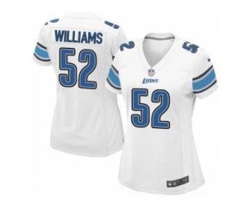 Women's Nike Detroit Lions #52 Antwione Williams Limited White NFL Jersey