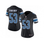 Women's Nike Detroit Lions #53 Kyle Van Noy Limited Black Rush NFL Jersey