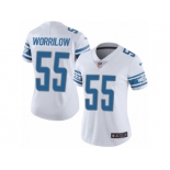 Women's Nike Detroit Lions #55 Paul Worrilow Limited White Vapor Untouchable NFL Jersey