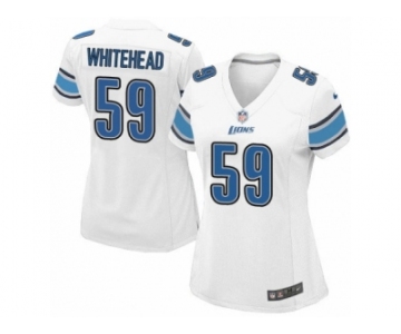 Women's Nike Detroit Lions #59 Tahir Whitehead Limited White NFL Jersey