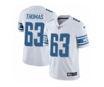 Women's Nike Detroit Lions #63 Brandon Thomas Vapor Untouchable Limited White NFL Jersey