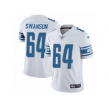 Women's Nike Detroit Lions #64 Travis Swanson Vapor Untouchable Limited White NFL Jersey